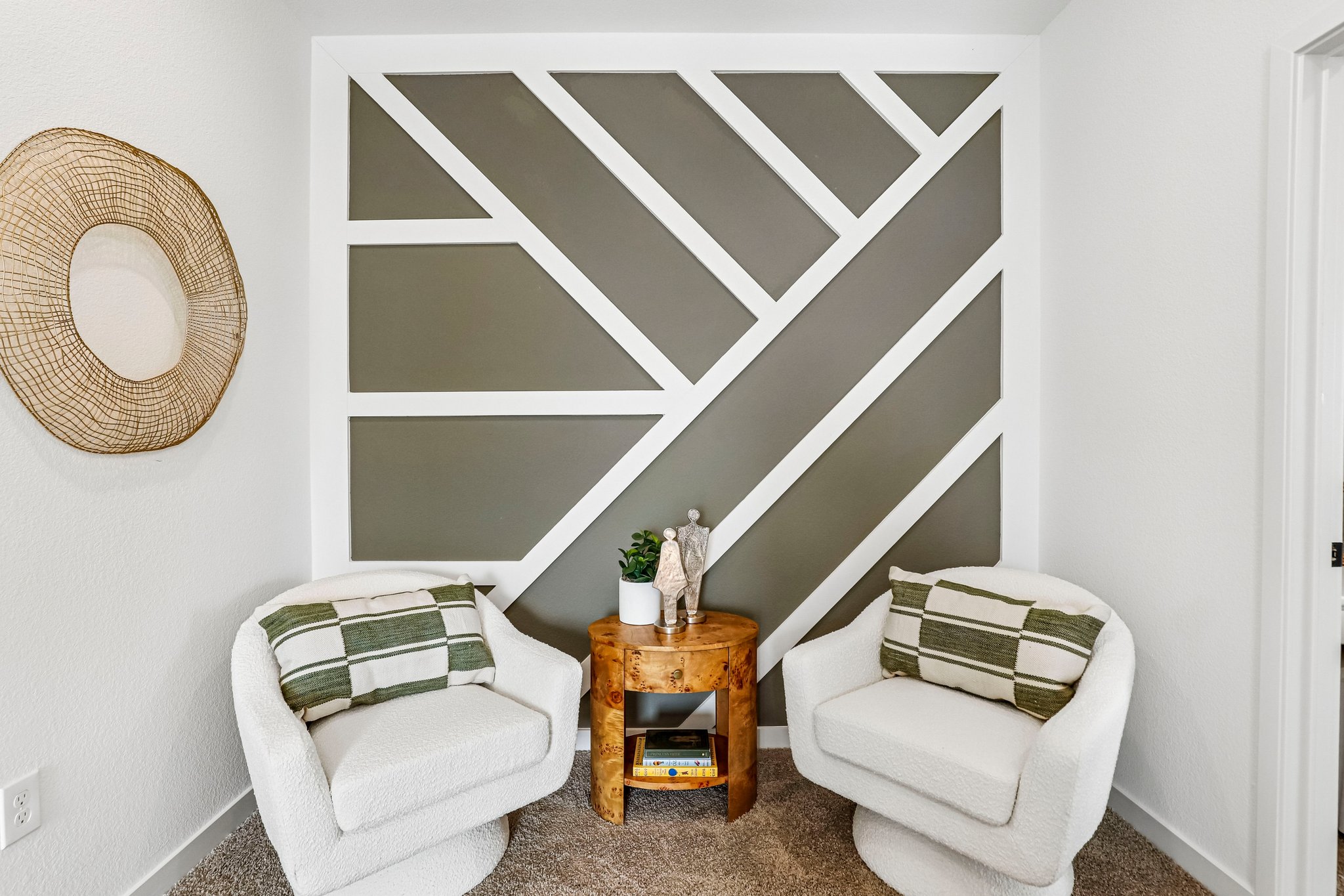 Courtyards at Cotton Lane — Loft accent wall reading nook